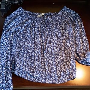 Hollister Tie Front Blouse